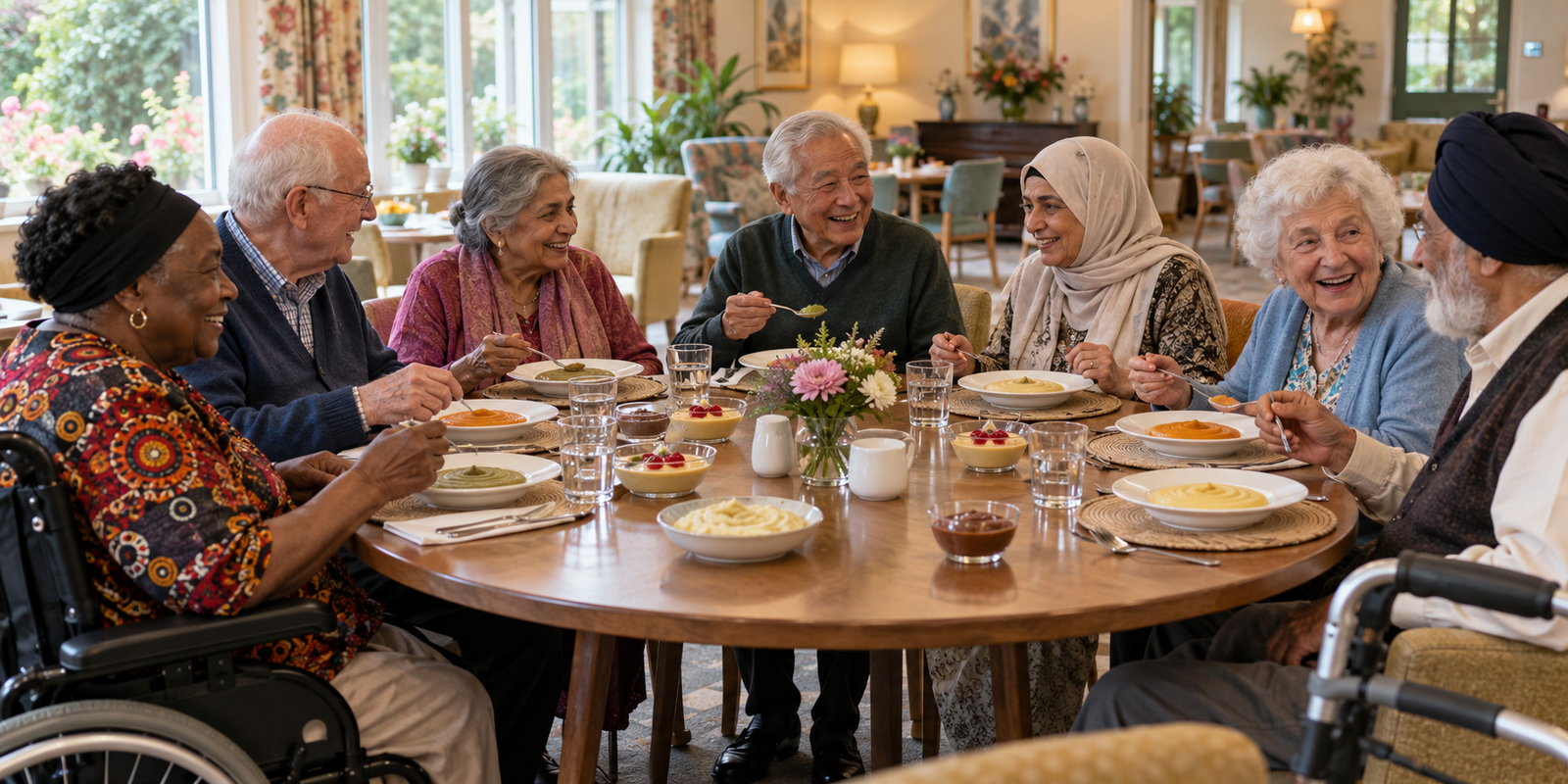 Seniors sharing a meal | London Community Meals on Wheels