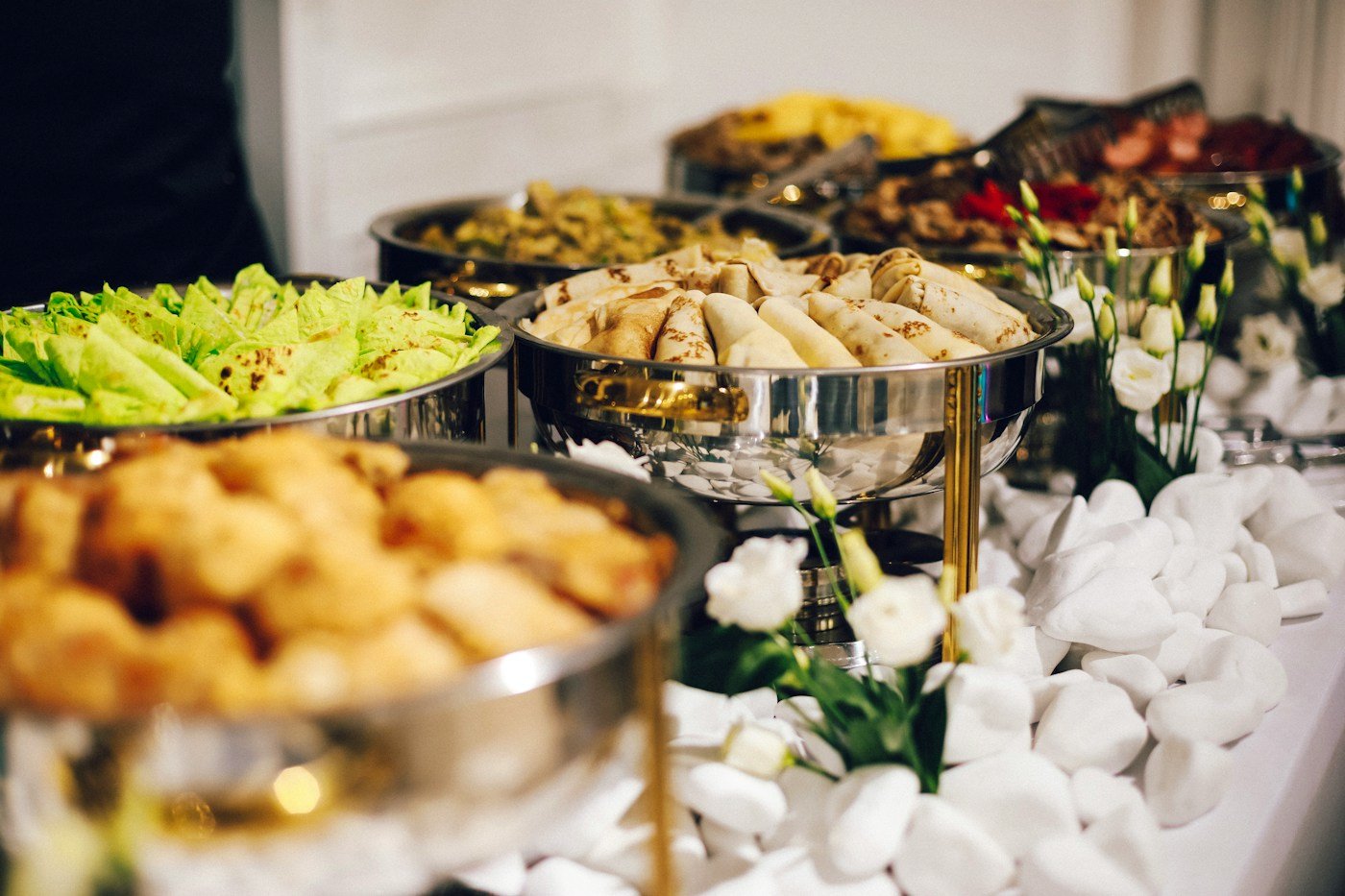 Elegant buffet catering setup | London Community Meals on Wheels